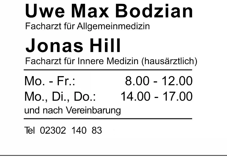 1 - Gemeinschaftspraxis Bodzian und Hill