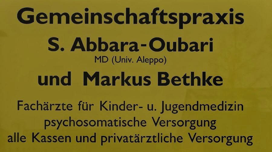 1 - Kinderärztliche Gemeinschaftspraxis S. Abbara-Oubari MD und M. Bethke